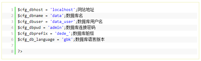 dedecms数据库对照表