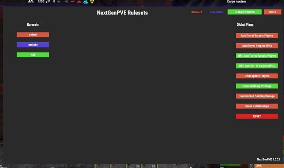 rust插件：下一代PVE(NextGenPVE 1.2.5)