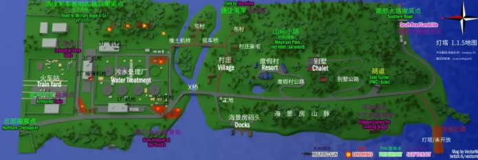 逃离塔科夫灯塔高清立体3D地图