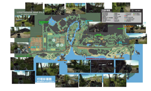 逃离塔科夫灯塔高清立体3D地图
